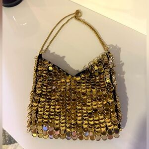 Zara gold bag